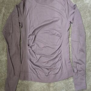 Athleta Wool Long Sleeve Top - Soft Purple